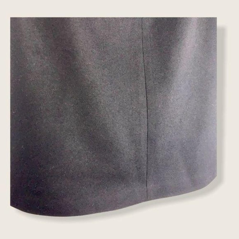 Vintage 90s J Crew Black Wool Blend A Line Skirt Medium Petite - Picture 6 of 12